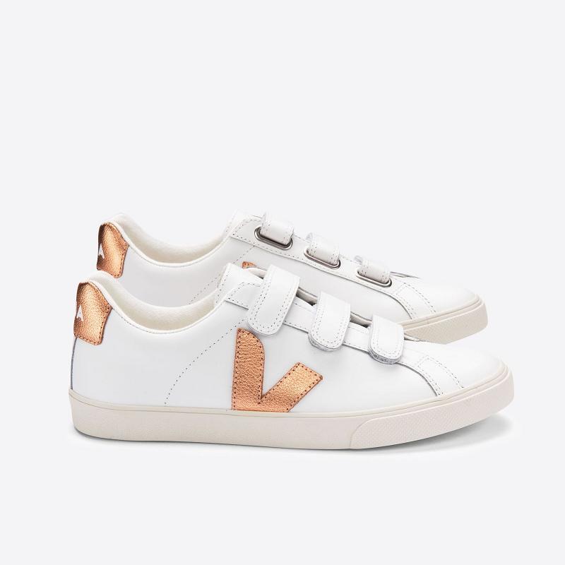 Zapatillas Veja Mujer Madrid - Esplar Tenis Blancas Cuero ES504053